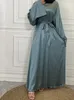 Etniska kläder muslimska turkiska abayas jalabiyat kvinnor ramadan kläder marockanska kaftan party maxi klänning arabisk kaftan satin kvinnlig klänning 230620