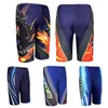 Men's Swimwear Quick Dry Boys Swim Trunks Waterproof Bathing Suit Man Diving Long Swimsuit Boxer Briefs Beach ShortsHKD230621