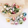 Dekorativa blommor 20st Rose Artificial Head Silk Fake For Home Decor Christmas Party Wedding Decoration Diy Wreath Accessories