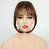 3つのクリップ付きストレートヒューマンヘアバング100％本物のレミーナチュラルヘアバングとフリンジクリップヘアエクステンション人間髪20G 230620