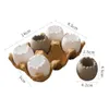 Jardinières Pots Petit Pot De Fleur En Céramique Durable Creative 6 Pcs Coquille D'oeuf Mini Planteur Succulent avec Base Maison Jardin Bonsaï Pot De Fleurs Décor R230621