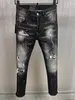 jeans pour hommes denim jeans déchirés pour hommes maigre cassé italie style trou vélo moto rock revival pants321o