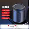 Mini haut-parleurs Aishomei haut-parleur Bluetooth sans fil USB MP3 3.5MM extérieur Portable Mobile Subwoofer voiture Audio petite carte de pistolet en acier R230621
