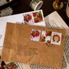 Presentförpackning 46 st/låda vintage jordgubbe fruktträdgård dekorativa klistermärken scrapbooking stick etikett dagbok tätning klistermärke stationer barn barn