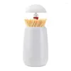 Storage Bottles Toothpick Holder Dispenser Automatic Press Type Container Durable And Restaurant Floss