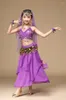 Desgaste de palco 4 pçs/1 conjunto crianças profissionais dança índia fantasias de barriga para meninas egito dança BELLYDANCE traje