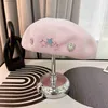 Sweet Girl Design Beret Women Fashion Rhinestone Pentastar Intersperse Bud Painter Hat Boinas Female Shopping Festival Gift L230523