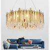 Luxury Pendant Lamps Gold Kitchen Island Chandelier Modern LED Dining Room Crystal Hanging Light Fixture Living Room Home Decor Lustre