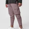 Mens Pants Haevy Cotton Running Cargo Thick Hip Hop Joggers Streetwear Casual Sport Trousers Pink Workout Fitness Sweatpants 230620