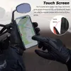 Fahrradhandschuhe Motorrad Lederhandschuhe Vintage Herren Damen Atmungsaktive Motorrad Rennhandschuhe Touchscreen Motocross Fahrradhandschuh Perforiert 230620