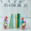 30*120*21mm 60 ml Glazen Flessen Aluminium Deksel Parfum Vloeistof Container Lege Transparant Clear Gift Wishing potten 24 pcslothigh qualtit Dhjdn