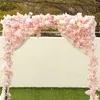 装飾的な花5.9フィート桜の花の偽の花の花の花輪の装飾家庭庭の結婚式の装飾ガーランドのための装飾