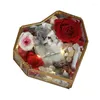 Party Favor Stained Glass Box Engagement Ring Jewelry Gift Wedding Holders Jewelery Dish Geometric Love Be Special Sand