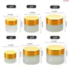 3 Kleuren Lege Oogcrème Glas 5/10/15/20/30/50g Cosmetische Pot Fles Container Hervulbare Flessen LX9313high qualitity Swqlv