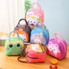 Dinnerware Sets Cute Lunch Bag Portable Cartoon Bento Box Kids Thermal Insulated Pouch School Container Tote Handbag