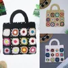 Shopping Bags Women Ladies Knitted Handbag Lady Top Handle Casual Tote Portable Bag Purse Female Small Handbags Drop