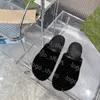 Mezza confezione Pantofole Designer di marca Donna Uomo Scarpe da casa casual Sandalo Logo in metallo Sandalo con fondo in gomma Scivoli