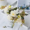 Decorative Flowers Silk Peony Artificial High Quality Pink Rose Hydrangea Vases For Home Decoration Wedding Fake Plants