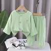 Family Matching Outfits Kids Baby Boys Girls Cartoon Printe Short Sleeve Tops Shirts Sleepwear Shorts Toddler Pajama Sets 2pcs Children Casual Costumes 230621