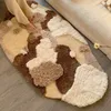 Mattor estetiska tufting mossa sovrum matta mjukt fluffig naturskön säng mattor golvdudd mysig mat dörrormat hemrum dekor 60x120 cm