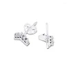 Ohrstecker CKK Silber 925 Schmuck Tiara Wishbone Für Frauen Geschenk Sterling Original Ohrring