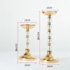 Vases Acrylic Crystal Beads Flower Rack Gold Vase For Wedding Party Table Centerpieces Home El Arts Decoration Stand