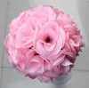 Dekorativa blommor SPR 20st/parti 15 cm dia. Bröllop Kissing Flower Ball Rose Decoration Table Centerpiece 22 Färger tillgängliga