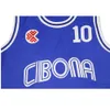 その他のスポーツ用品スポーツバスケットボールジャージCibona 10ペトロビックジャージー刺繍縫製屋外スポーツヒップホップカルチャー映画Bule 230620