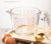 Ferramentas de medição Copo de leite doméstico com balança vidro resistente ao calor micro-ondas aquecimento café da manhã infantil medindo 230620