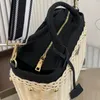 Sacola Tote designer de moda Grande marca triângulo bolsa feminina de luxo Rattan bolsa de praia tecida à mão Bolsa feminina de grande capacidade em estoque