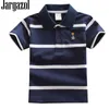 Camisas infantis Jargazol Camisa Polo Crianças Verão Camisas de manga curta Meninos Listras Tops Roupas para bebês Roupas de moda Roupas de criança para meninos Polo 230620