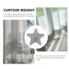 Shower Curtains 6 Pairs Curtain Buckle Five-star Shaped Weights Magnetic Magnets Bottom Block Pendant Screening Outdoor Tablecloth