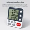 Timers 3 Channels Kitchen Timer 100 Hours Countdown Timer For Shower Study Stopwatch 3-Alarms Reminder Clock with BracketMagnetHole 230620