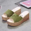 Slippers Platform Sandals Women 2022 New Korean Fashion Wedge Shoes Ladies High Heels Thick Bottom Mules Summer Casual Female Slippers J230621