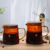 Coffeware setleri shxing v60 cam menzilli kahve sunucusu üzerine dökülür 300ml 500ml kara damla pot barista serkolator net kettle bira 230620