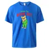 T-shirts pour hommes Teddy Bear Time To Work Out T-shirt homme imprimé T-shirts basiques vintage T-shirts en coton respectueux de la peau Streetwear Daily Classic Tee