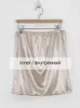 Spódnice Tossy letnie puste dzianiny długie spódnica swobodne opakowanie Panie Pencil Patrz przez spódnice midi Bodycon Korean Streetwear 230621
