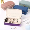 Jewelry Boxes Portable Jewellery Box Ring Necklace Storage Display Travel Jewelry Case Boxes Velvet Storage Zipper Jewelers Joyero 230620