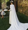 Robe De mariée pour femmes 2023 mariée à manches longues Cape dos nu Simple doux Satin robes De mariée Robe Mariage Vestidos De Noiva