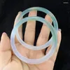 Bangle 6mm Jingle Fine Jade Bracelets Women Healing Gemstone Myanmar Jadeite Jewelry Gradient Color Burma Jades Bangles