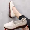 Klädskor Autumn Heels Women loafers mjuk läder mjuksula arbetspumpar liten häl kil mamma icke-halk gravida lägenheter