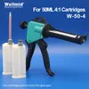 Caulking Gun 50ML 4 1 AB cartridge Manual Gun for ab glue Super long life Gun Mixing Dispensing Dispenser push rod ARALDITE Glue Gun 230620