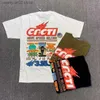 メンズTシャツ21SSビールスプライシングTシャツ男性