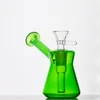 Boccaglio per narghilè Maniglia Tubi per l'acqua per fumatori Bong 14mm Olio Dab Rig Tubi per filtro in linea Perc con tubo per bruciatore a olio in vetro maschio da 14 mm Dhl gratuito