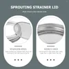 Dinnerware Sets 4 Pcs Mason Jar Sprout Lids Sprouting Jars Screen Wide Mouth Sprouts Maker Stainless Steel Filter