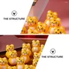 Pendant Necklaces 16pcs Chinese Zodiac Poly Cartoon Tumbler Miniature Figure Car Interior Decoration For 2023 Year Party