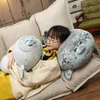 Party Favor Angry Blob Seal Pillow Chubby 3D Novely Sea Lion Doll Plush fylld Toy Baby Sleeping Throw Gifts To Kids Girls