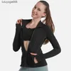 Designer Align 23ss Womens Yoga Long Sleeves Lululemens Jacket Solid Color marque de mode Shaping Waist Tight Gym Lulus Loose Jogging Fashion vêtements de yoga branad
