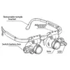 Magnifying Glasses 2LED Head-Mounted Illuminating Microscope Headband Repair LED Lamp Light Magnifying Glass with 8x 15x 23x Magnifier Loupe 230620