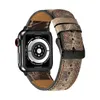 حزام جلدي أصلي للحبوب لـ Apple Watch Series 7 6 5 4 وشاهد 38 40 41 42 44 45